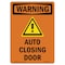 Signmission Safety Sign, OSHA WARNING, 7" Height, Auto Closing Door, Portrait OS-WS-D-57-V-13606 - alternate 1